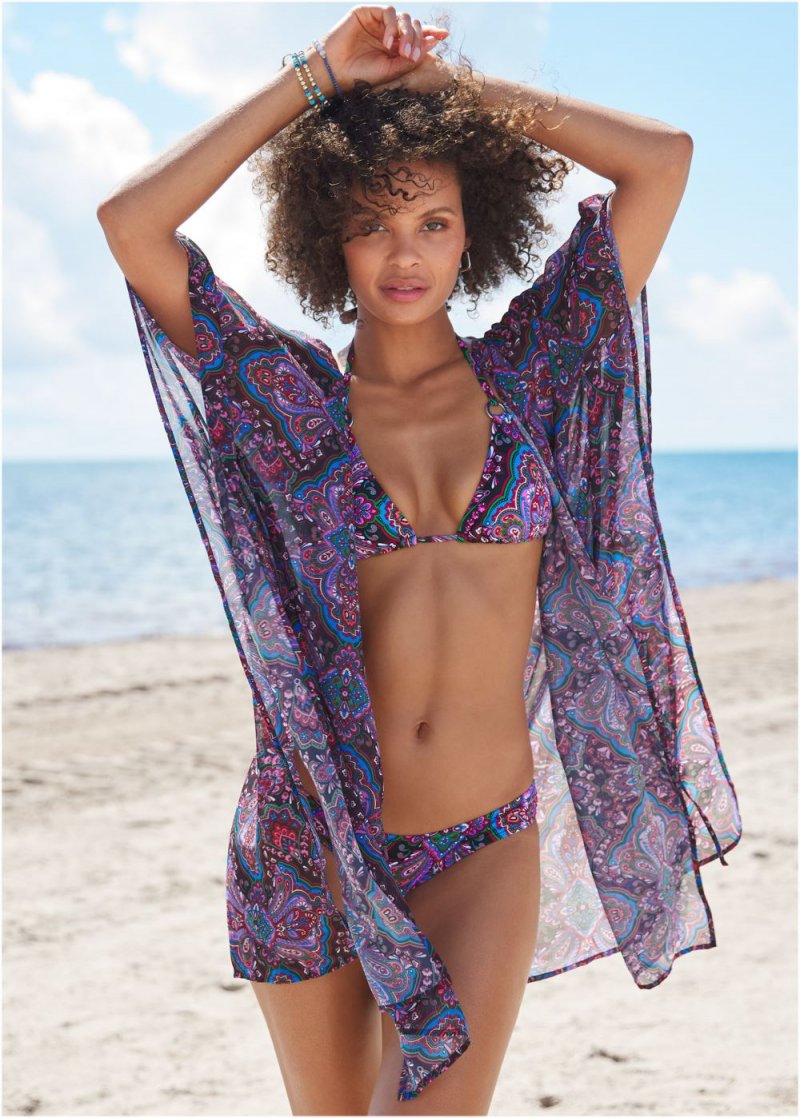 Venus Kimono Cover-Up in Royal Medallion