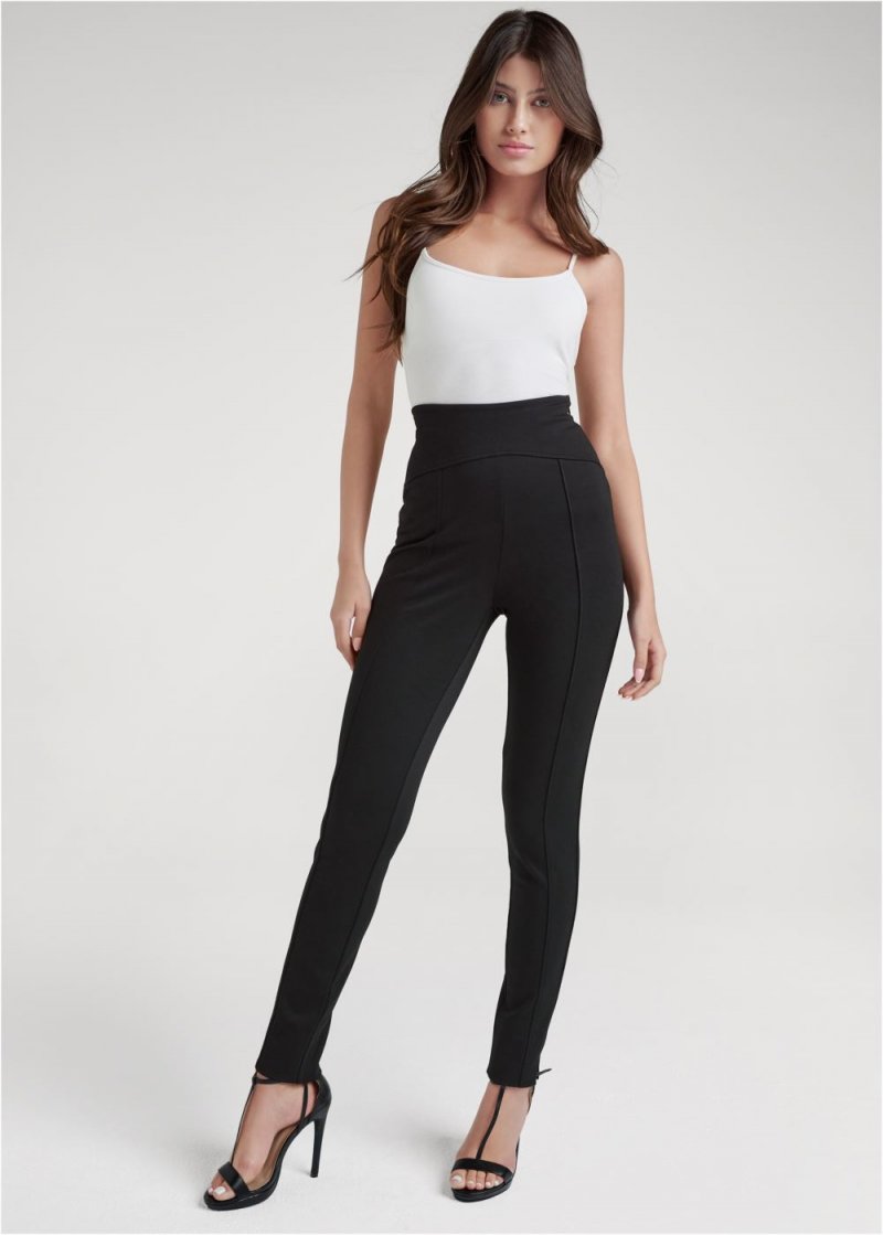 Venus Black HIGH-RISE PONTE PANTS