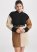 Venus Plus Size Belted Color Block Sweater Dress