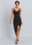 Venus High Slit Party Dress - Black