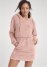 Venus Cozy Sherpa Neck-Zip Dress - Peach Blush