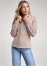 Venus Sweater-Sleeve Zip Jacket in Taupe