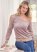 Venus Velour Off-Shoulder Top in Light Pink