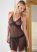 Venus Black SHEER BABYDOLL WITH LACE