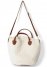 Venus Sherpa Faux-Leather Bag in Cream Multi