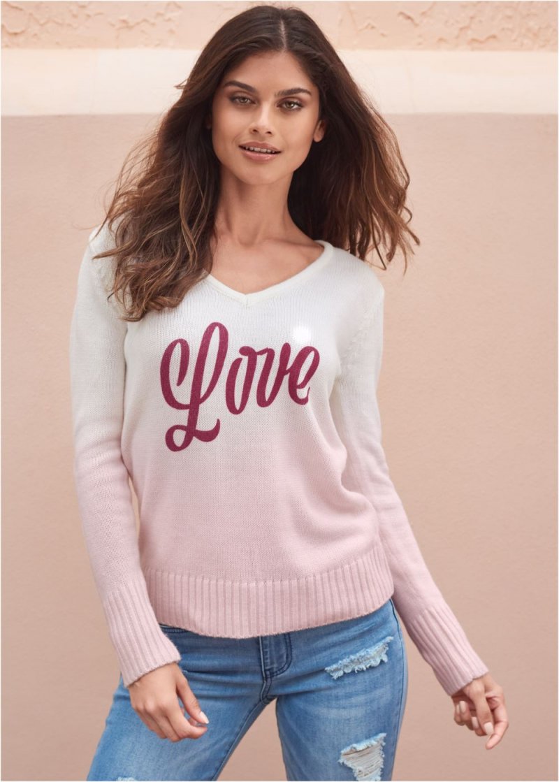 Venus VENUS | Love Sweater in Pink Multi