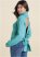 Venus VENUS | Open Back Turtle Neck in Aqua