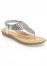 Venus Sparkle Thong Sandals in Silver