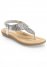 Venus Sparkle Thong Sandals in Silver