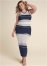 Venus Plus Size Color Block Sweater Dress