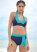Venus Sally Halter Top Bikini - Ultramarine Blue & Aqua Reef