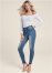 Venus Elastic Waistband Jeans in Medium Wash