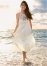 Venus Crochet Detail Maxi Dress - Off White Multi
