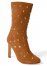 Venus Faux-Suede Studded Boots in Cognac