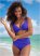 Venus Plus Size Over-The-Shoulder Marilyn Top Bikini - Cobalt Blue