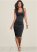 Venus Sleeveless Ruched Bodycon Midi Dress - Black