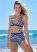 Venus St Tropez High-Waist Bottom Bikini - Navy Blue & White Stripes