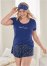 Venus Navy Multi 3 PC SLEEP SHORTS SET