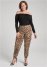 Venus Plus Size Faux Suede Cargo Pants in Brown Multi