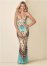 Venus Turquoise Multi PRINTED MAXI DRESS