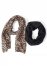 Venus Leopard Scarf Set in Black Multi