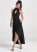 Venus Black High-Low Keyhole Dress