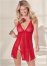 Venus Red HEART MESH BABYDOLL