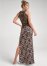 Venus Crochet Back Leopard Dress - Off White Multi