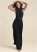 Venus High Neck Maxi Dress - Black