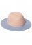 Venus Color-Block Straw Hat in Blush Multi