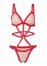 Venus Heart Multi RUFFLE TRIM TEDDY