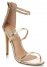 Venus High Heel Strappy Sandals in Gold