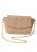 Venus Quilted Chain Handbag in Light Brown