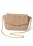 Venus Quilted Chain Handbag in Light Brown