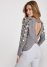 Venus Plus Size Open Back Paillette Sweater in Grey