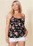 Venus Plus Size Back Detail Printed Tank