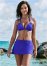 Venus Skirted Mid-Rise Bottom Bikini - Cobalt Blue