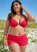 Venus Plus Size Enhancer Push-Up Bra Bikini - Red Hot
