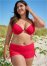 Venus Plus Size Enhancer Push-Up Bra Bikini - Red Hot