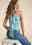 Venus Plus Size Smocked Tie-Back Halter Top