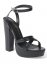 Venus Block Heel Platform Sandals in Black