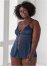 Venus Navy & Silver FLYAWAY SHIMMER BABYDOLL