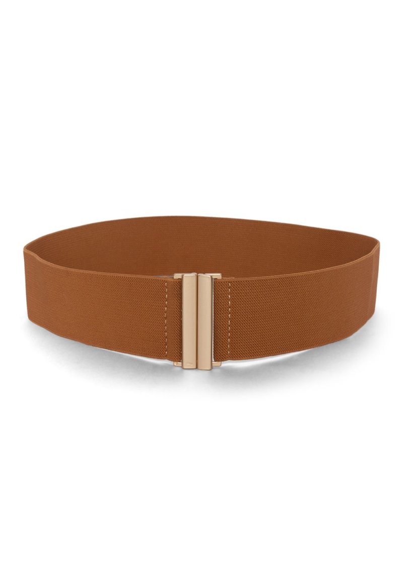 Venus Stretch Waist Belt in Tan