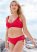Venus Plus Size Lovely Lift Wrap Bikini Top Bikini - Red Hot