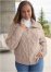 Venus Plus Size Knit Zip Sweater in Moonlight