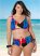 Venus Plus Size Lovely Lift Wrap Bikini Top Bikini - Abstract Swirl