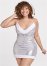 Venus Silver SEQUIN SANTA CHEMISE