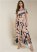 Venus Plus Size Abstract Print Maxi Dress