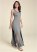 Venus High Slit Casual Maxi Dress - Heather Grey