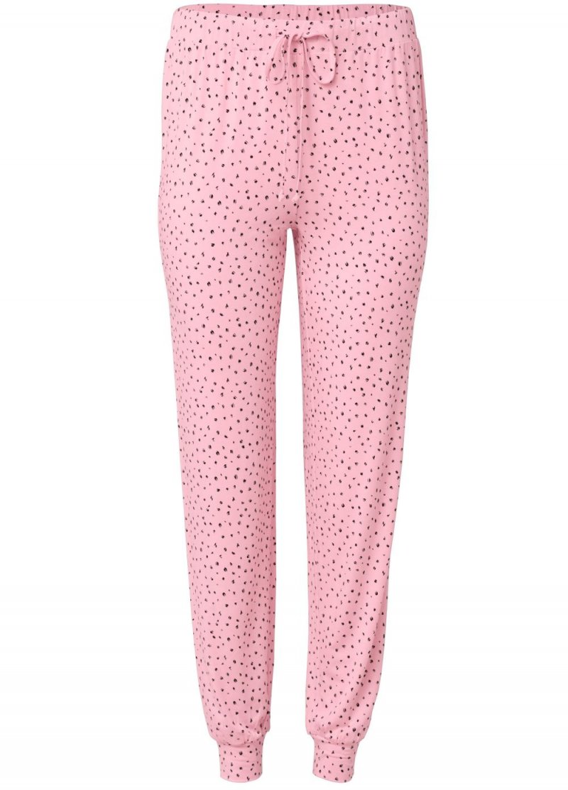 Venus Pink & Black Pajama joggers